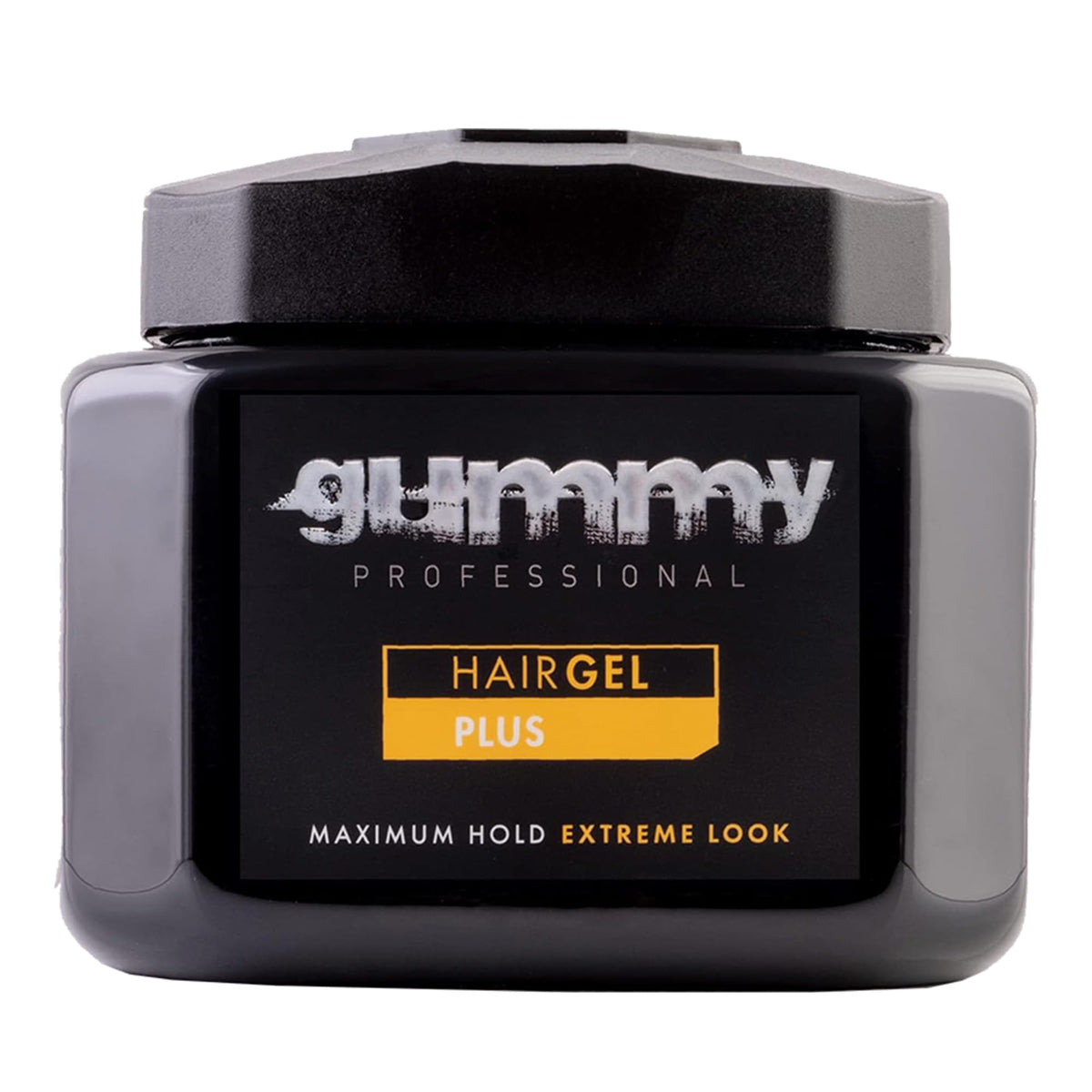 Gummy front packaging showing bottle and label with clear gel benefit