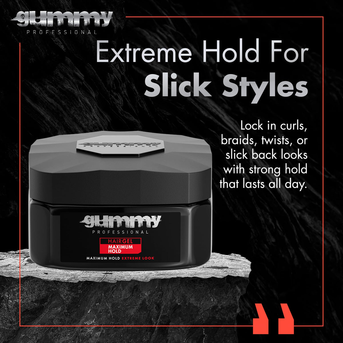 Gummy open cap with clear gel texture highlighting smooth application