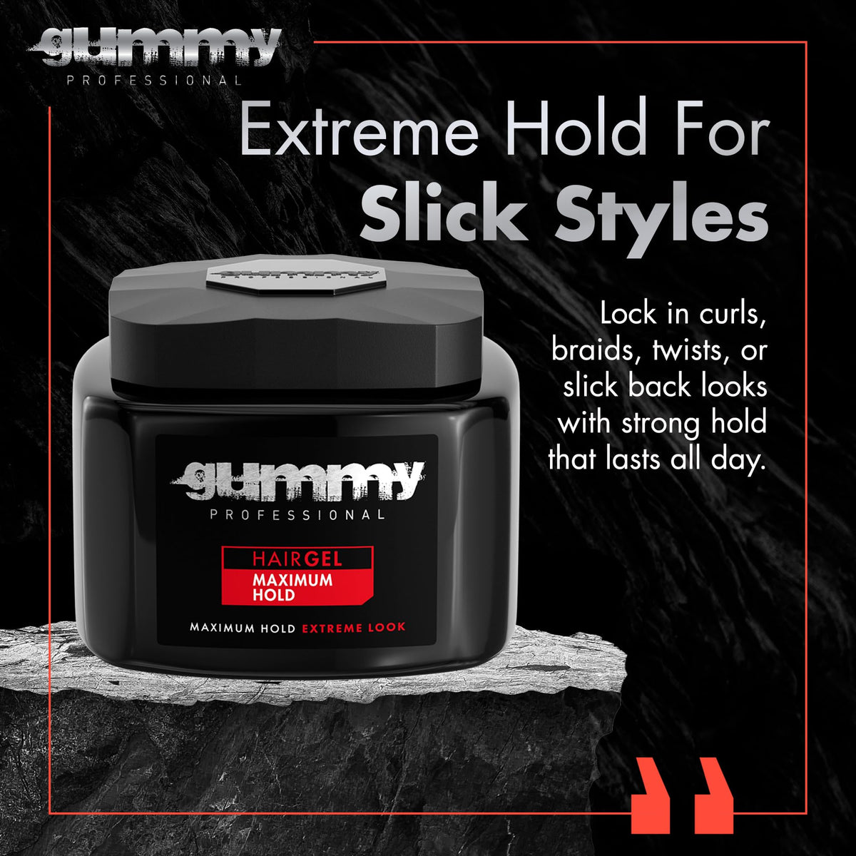 Gummy open pot gel texture highlighting smooth clear finish