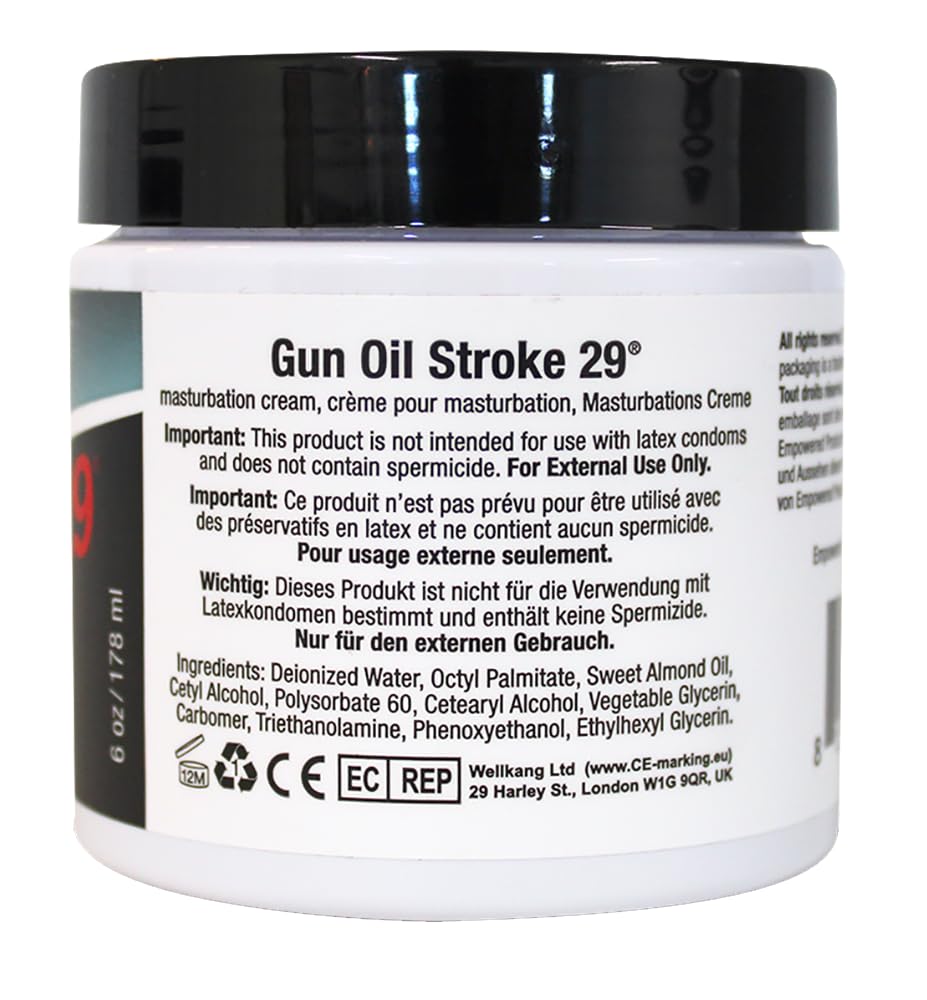 Gun Oil close-up of cream texture highlighting thick, non-greasy glide and moisturising feel