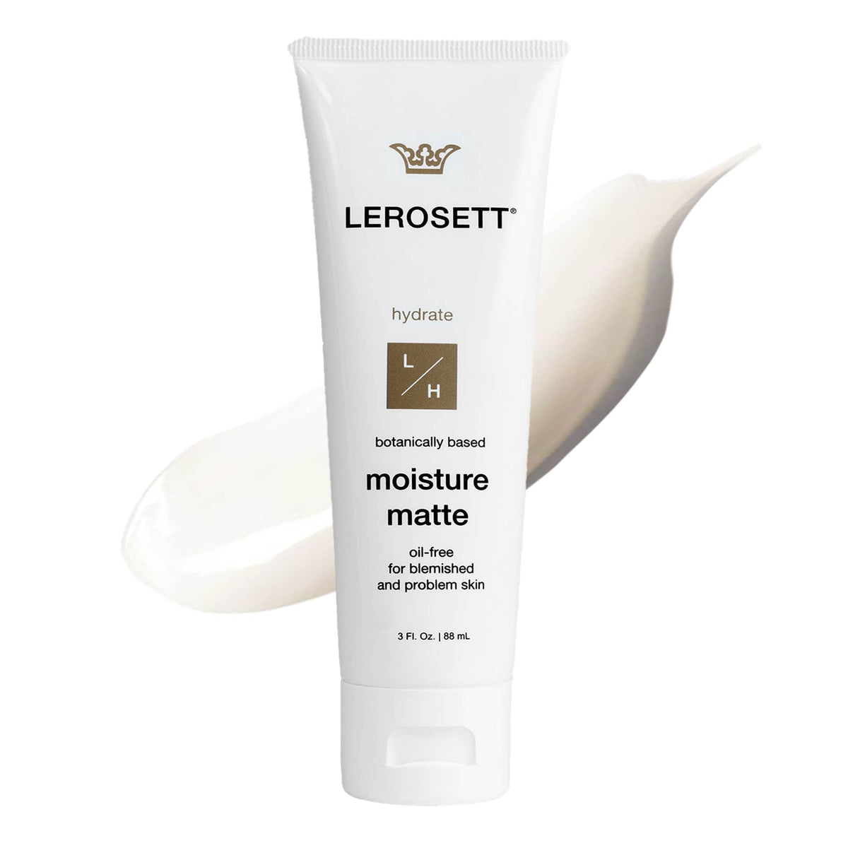 Gunilla LEROSETT front jar view showing matte moisturizer and clean packaging benefit