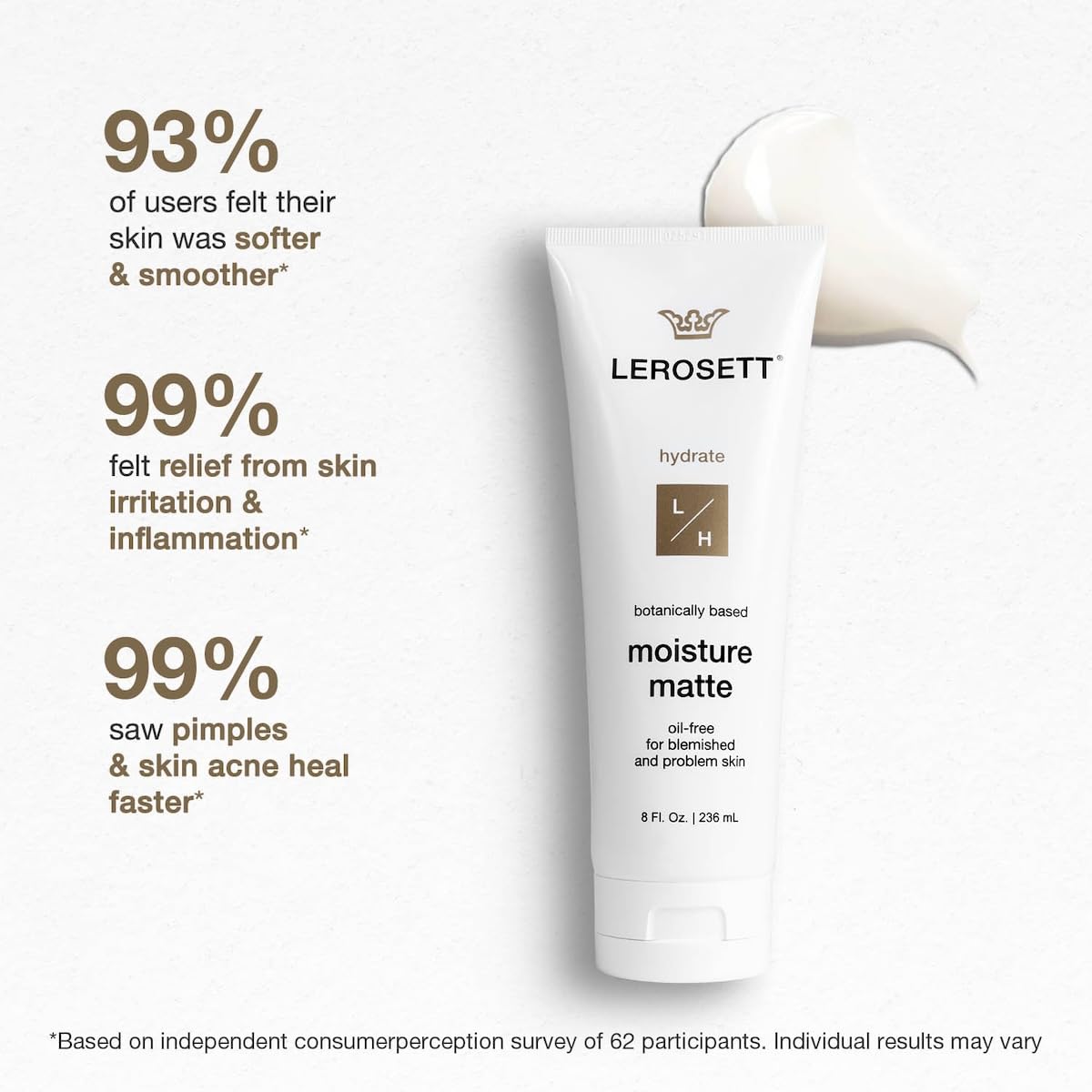Gunilla LEROSETT texture close-up illustrating lightweight gel-cream and quick absorption