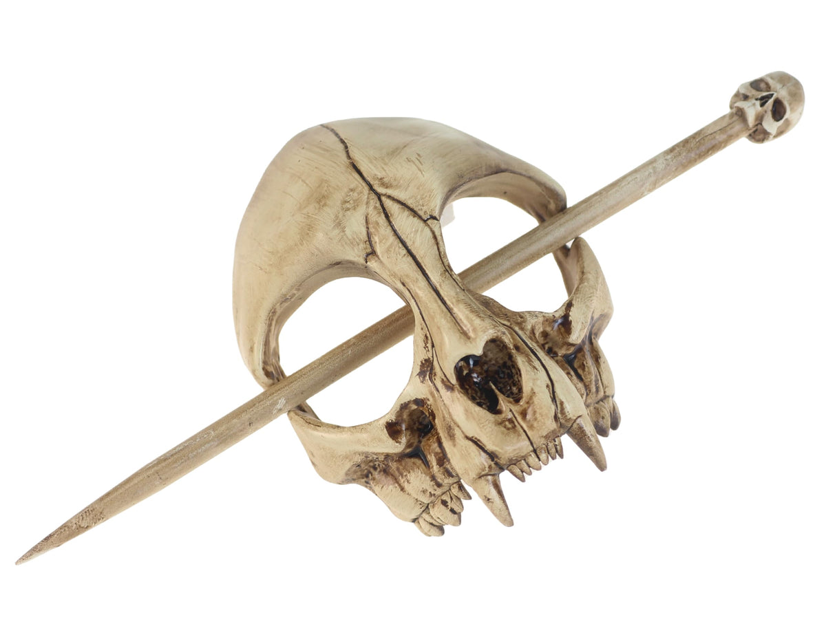 GuoShuang cat skull side detail highlighting lifelike contours and snag-free smooth edges