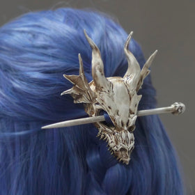 GuoShuang dragon skull close detail shows realistic bone finish and smooth edges