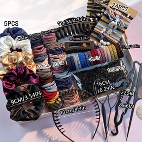 GUOXI scrunchie close-up texture highlighting gentle hair protection