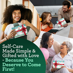 GuruNanda tablet in gift basket lifestyle shot suggesting gifting and self-care benefit