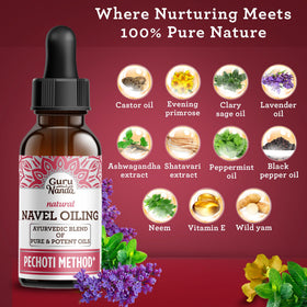 GuruNanda oil pouring to show texture and rich moisturizing benefit