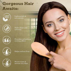 GuruNanda oil poured to show smooth texture and easy absorption benefit