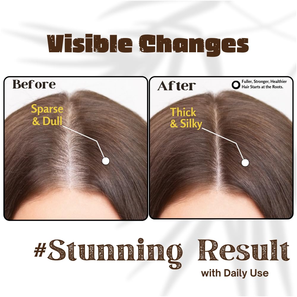 Gutaderme oil being massaged into scalp to soothe and nourish