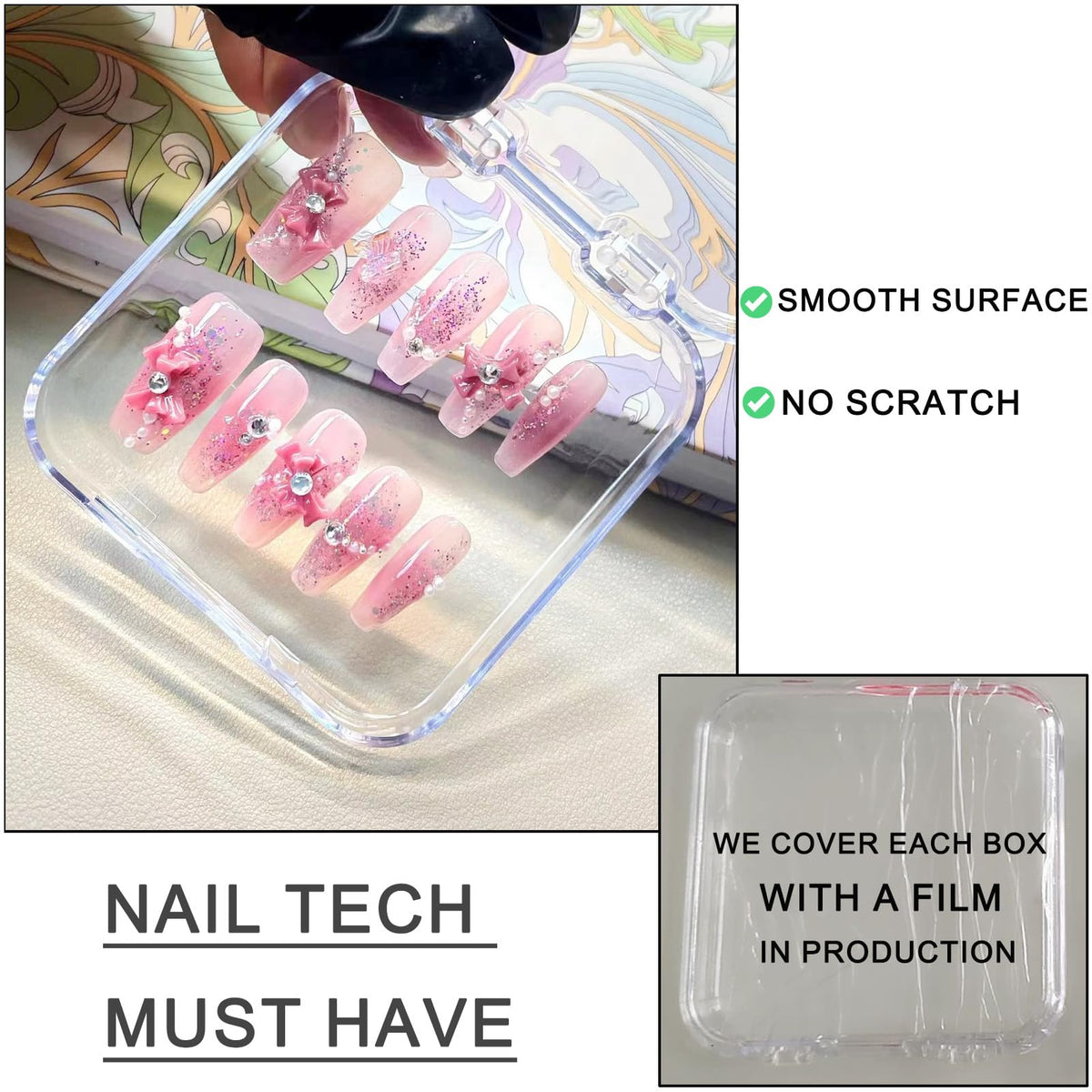 GUXACU adhesive strips included showing sticky tapes that hold samples in place