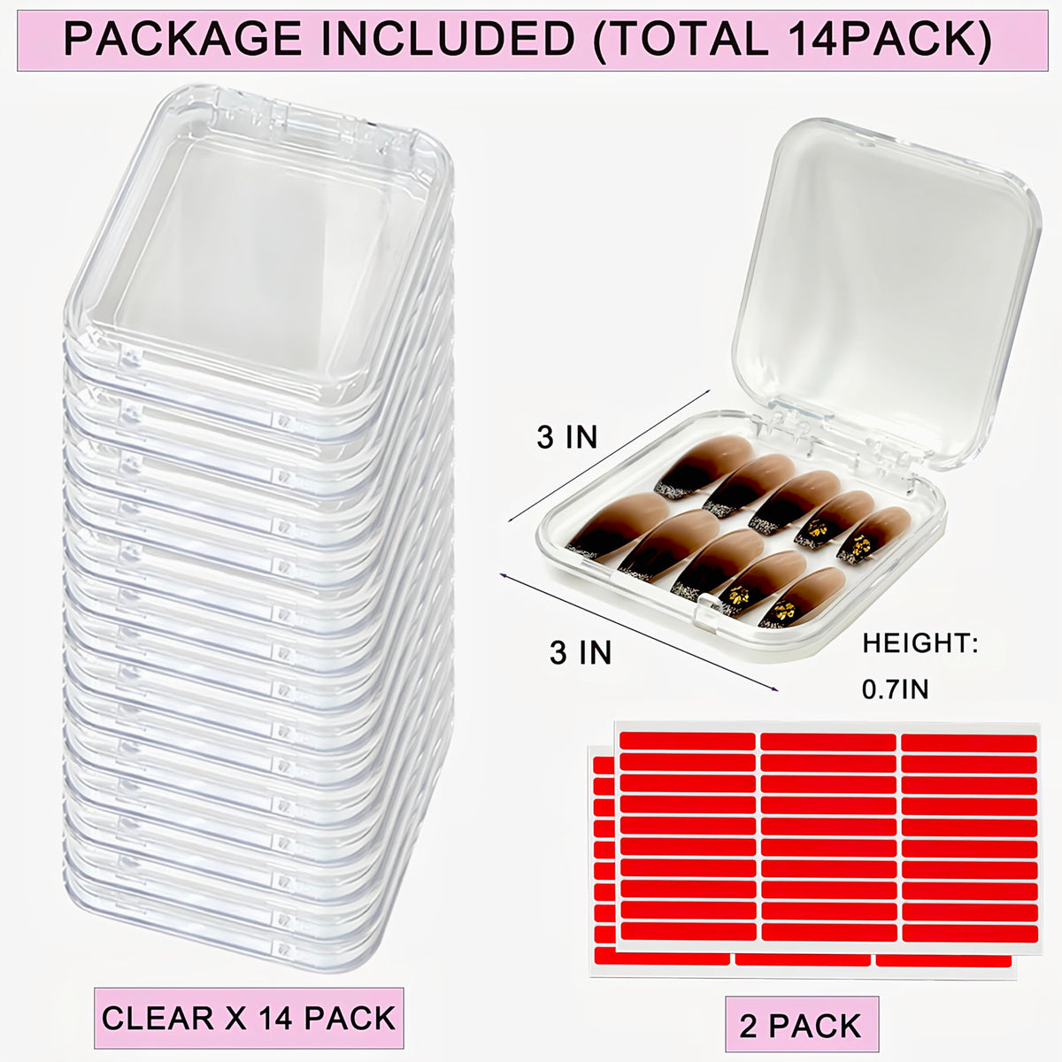 GUXACU open box with press-ons secured demonstrating organized transport benefit