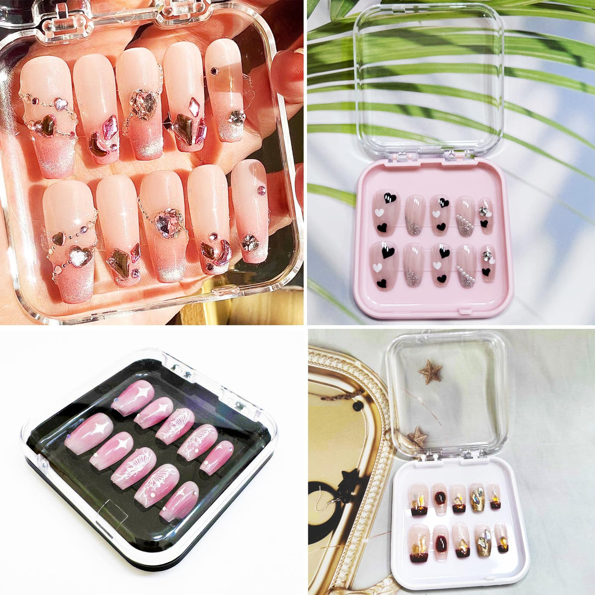 GUXACU color variation arrangement displaying clear, pink, black, white organizational options