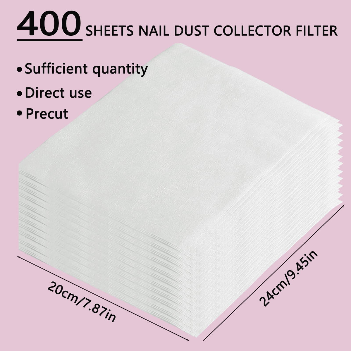 GUXACU filter sheet close-up texture showing soft PP material and dust capture