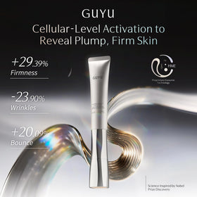 GUYU cream texture swatch showing silky finish and quick absorption