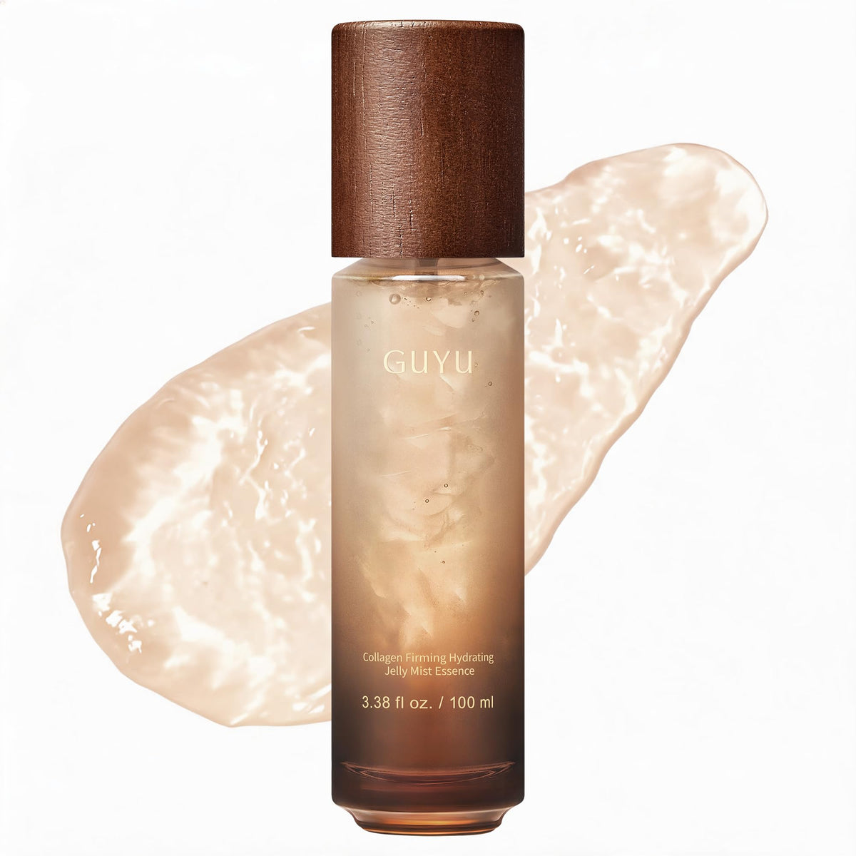 GUYU front bottle showing label and sleek packaging benefit: clear product identity