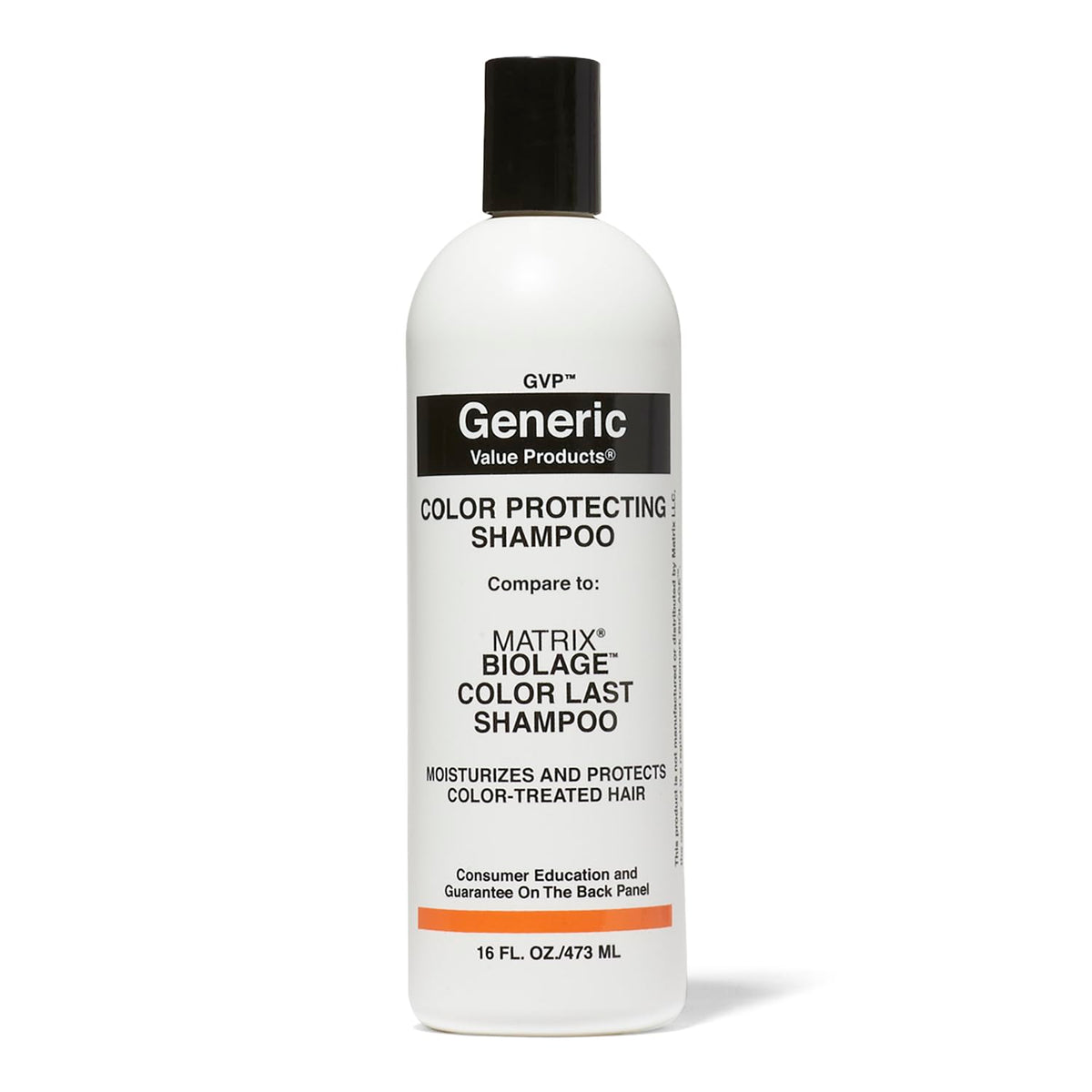 Generic Value Products bottle front label showing color-protecting benefit and shine