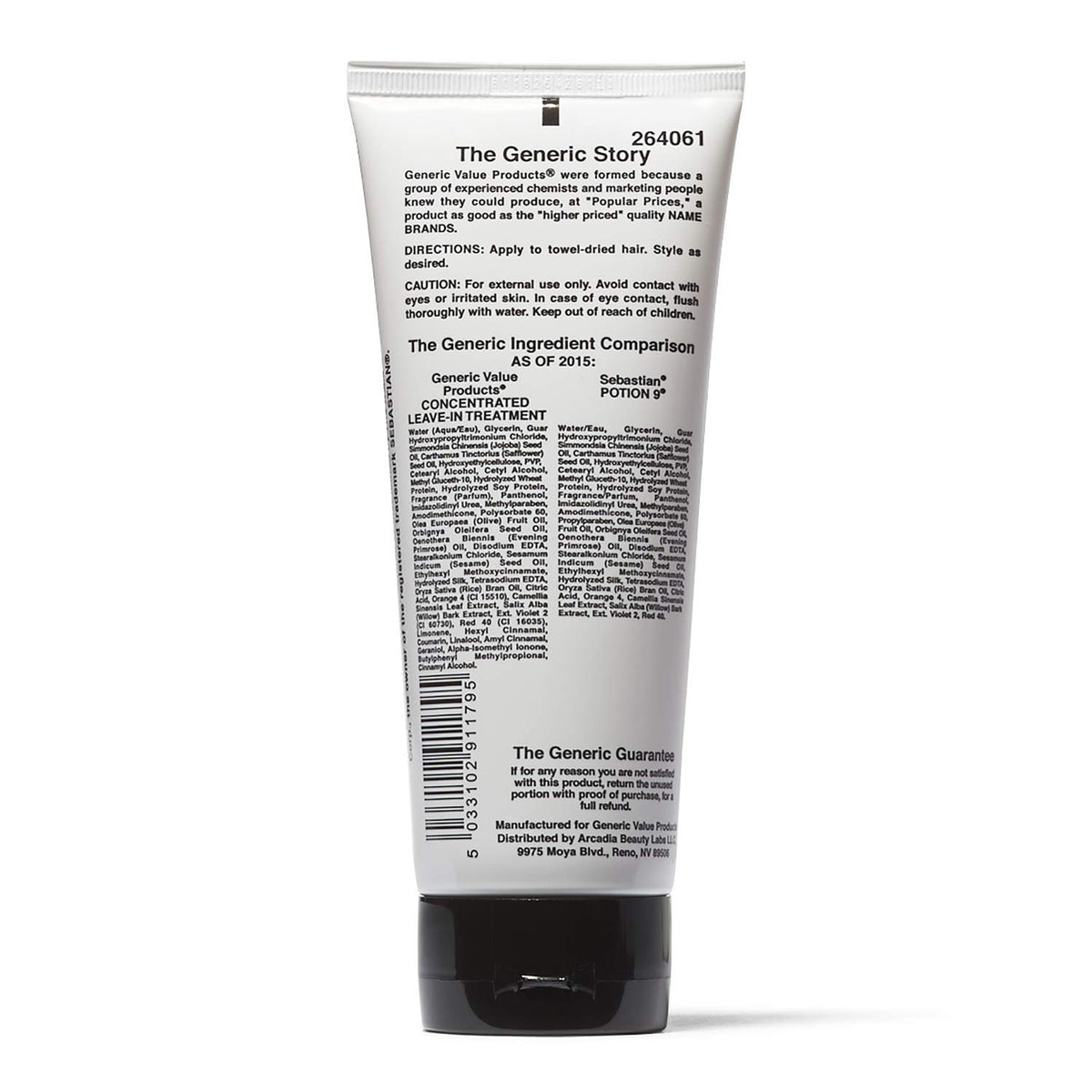 GVP applied while combing hair to detangle and smooth, improves manageability