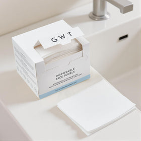 Close-up of Gold Water Trading label listing fragrance-free and exclusions