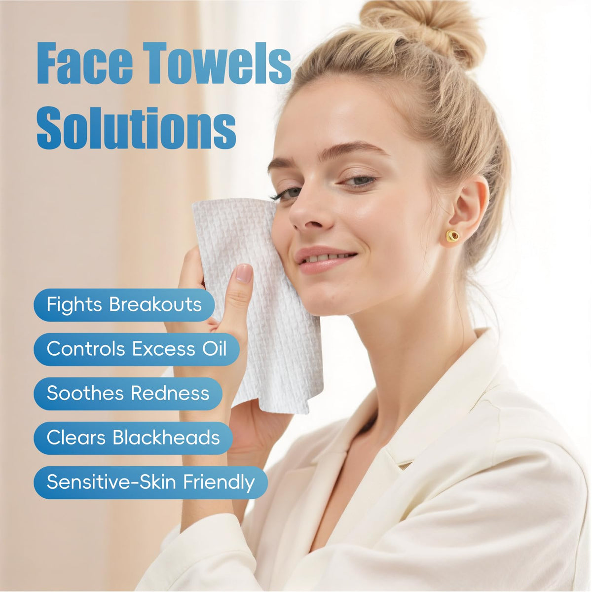 Single GWT towel folded to show thickness and durability when wet
