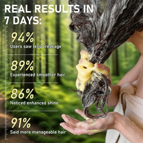 Gypsophila applied to towel-dried hair demonstrating detangling benefits