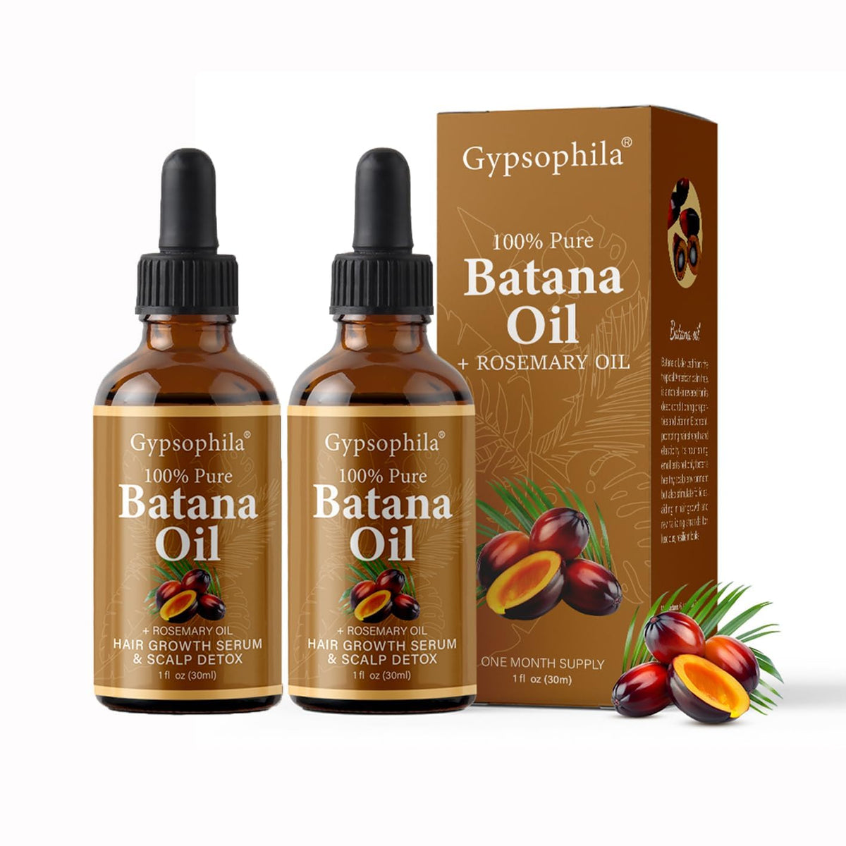 Gypsophila Batana Oil front bottle showing clean label and easy-pour cap