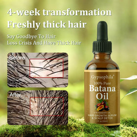 Gypsophila Batana Oil texture drop highlighting silky, absorbent oil