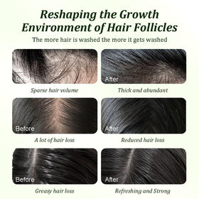 Gypsophila before after volume example displaying fuller hair appearance benefit