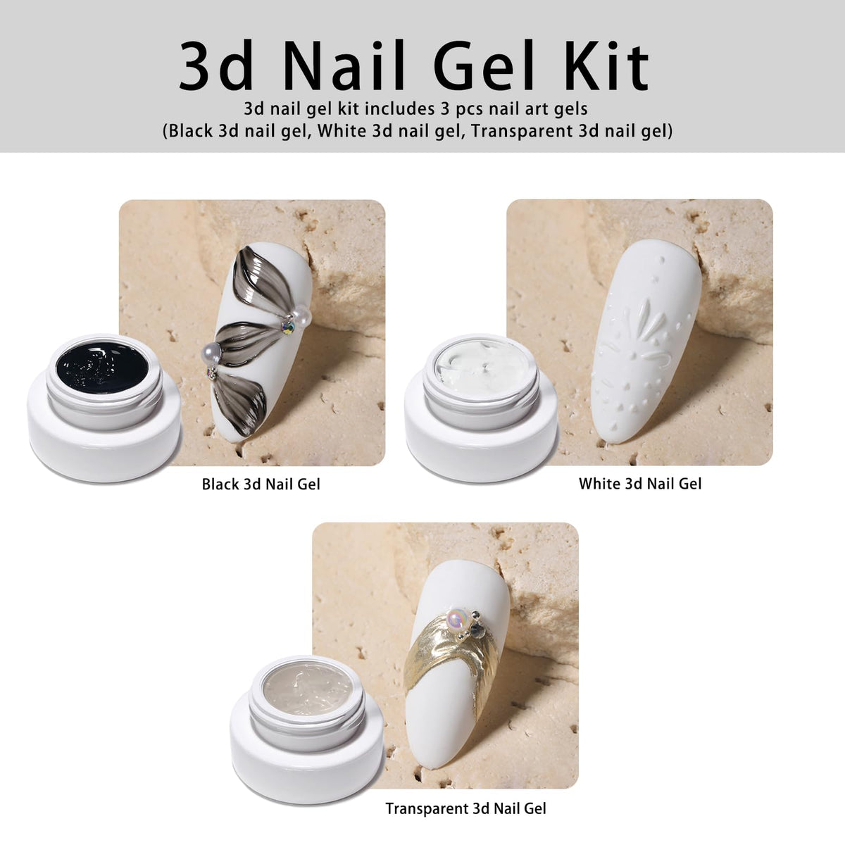 Gyraolvant clear gel dense texture close-up highlighting easy sculpting
