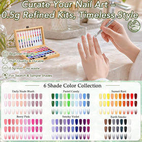 GZIXBDA top view of color array displaying diverse shades for creative pairings