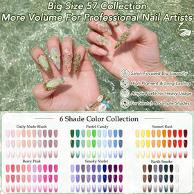 GZIXBDA color swatches closeup displaying vibrant shades for precise selection and smooth blends
