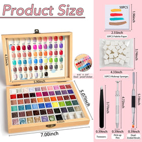 GZIXBDA compact pigment grid with sealed compartments to keep colors fresh