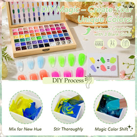 GZIXBDA brush making precise French tip detail for neat, professional-looking lines