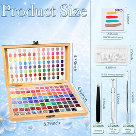 GZIXBDA palette inside a travel pouch showing on-the-go manicure convenience benefit
