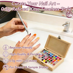 GZIXBDA applying ombre gradient on nail using sponge for quick blended color transitions