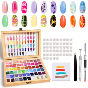 GZIXBDA palette front packaging showing 57 colors and organized layout benefit professional efficiency