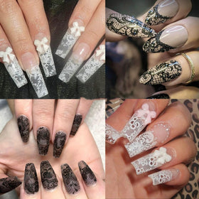 GZMAYUEN ten foil rolls spread with lace and floral patterns adding design options