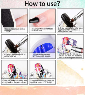 GZMAYUEN kit styled on salon table showing professional-ready foil art setup
