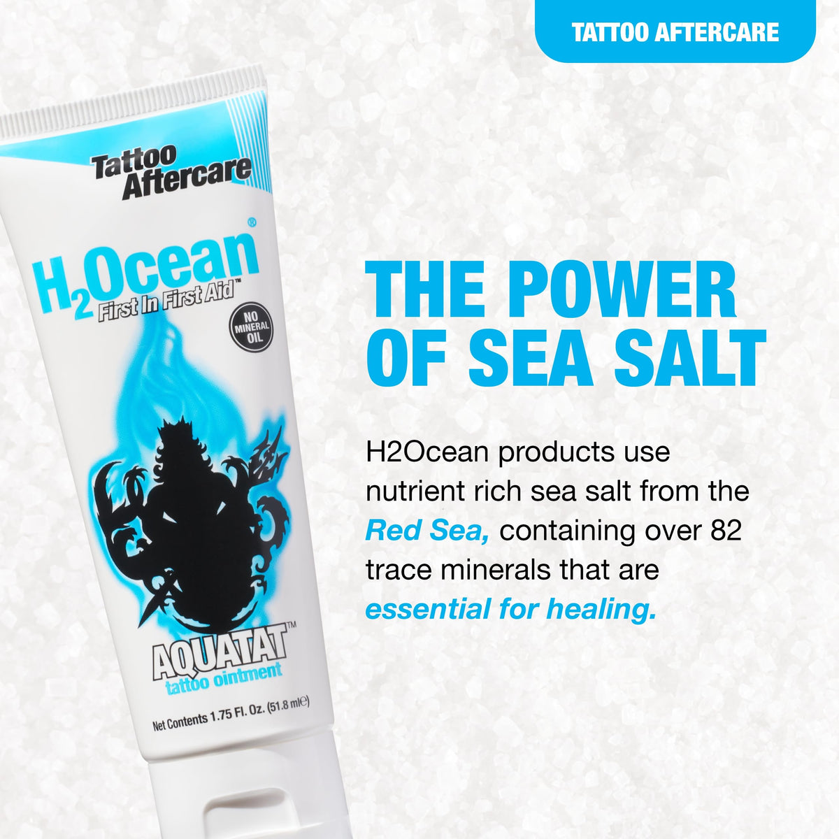 H2Ocean Aquatat close-up of cream highlighting non-greasy finish