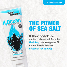 H2Ocean Aquatat close-up of cream highlighting non-greasy finish