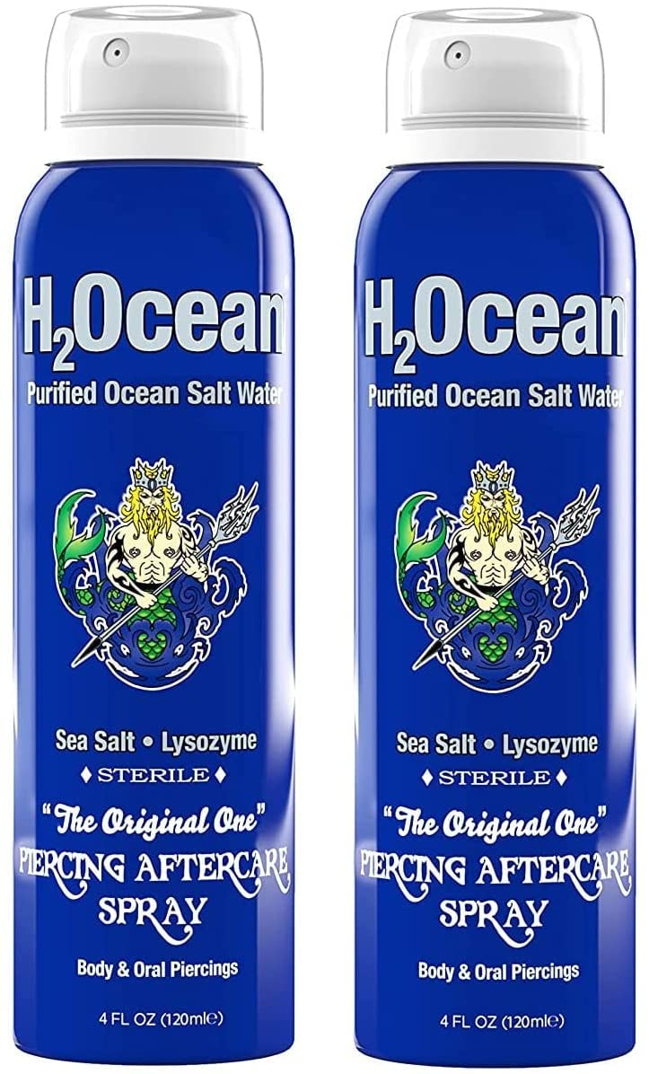 H2Ocean front packaging pair showing two 4 oz bottles and clear benefit of ready sterile care