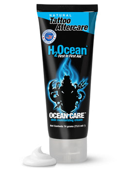 H2Ocean front tube showing brand and clean packaging, highlights convenient care