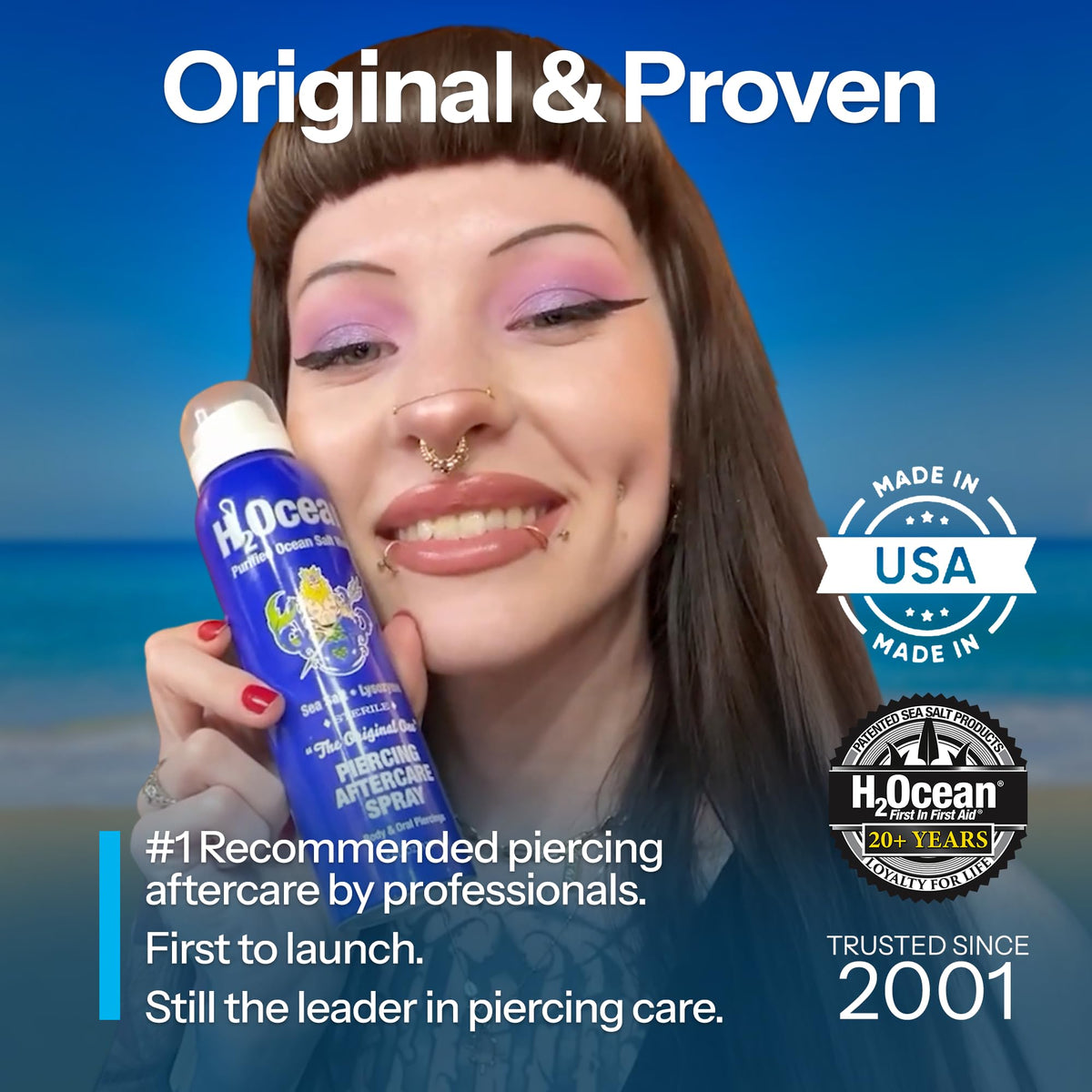 H2Ocean sea salt solution texture detail illustrating natural minerals