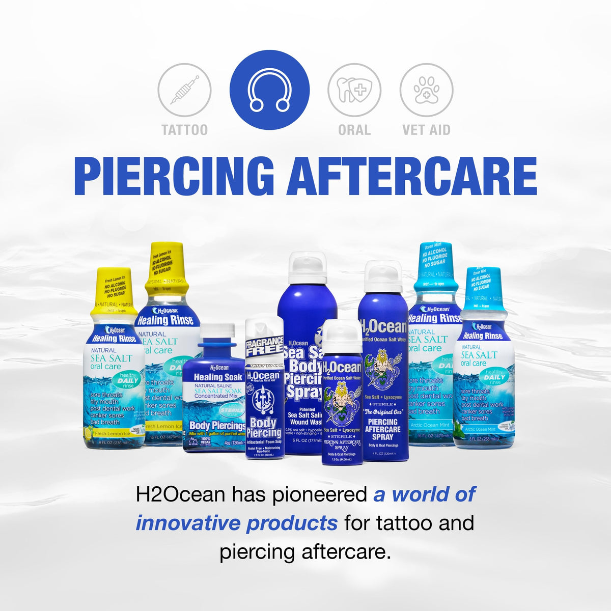H2Ocean 4 oz bottle next to common items for size and portability