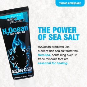 H2Ocean open nozzle dispensing lotion, shows easy controlled application benefit