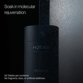 H2TAB tablets close-up texture view highlighting tablet purity and quick dissolution benefit