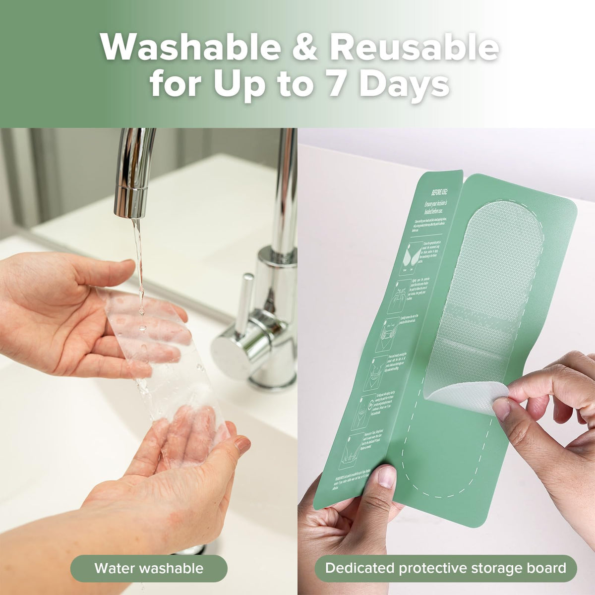 haakaa washing and drying silicone strip illustration for easy reusable care