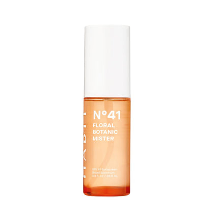 HABIT N°41 front bottle showing compact travel-friendly design and SPF benefit