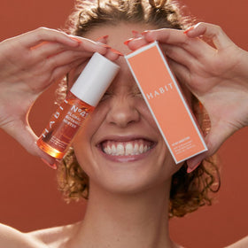 HABIT N°41 label detail highlighting SPF 41 and PA+++ protection
