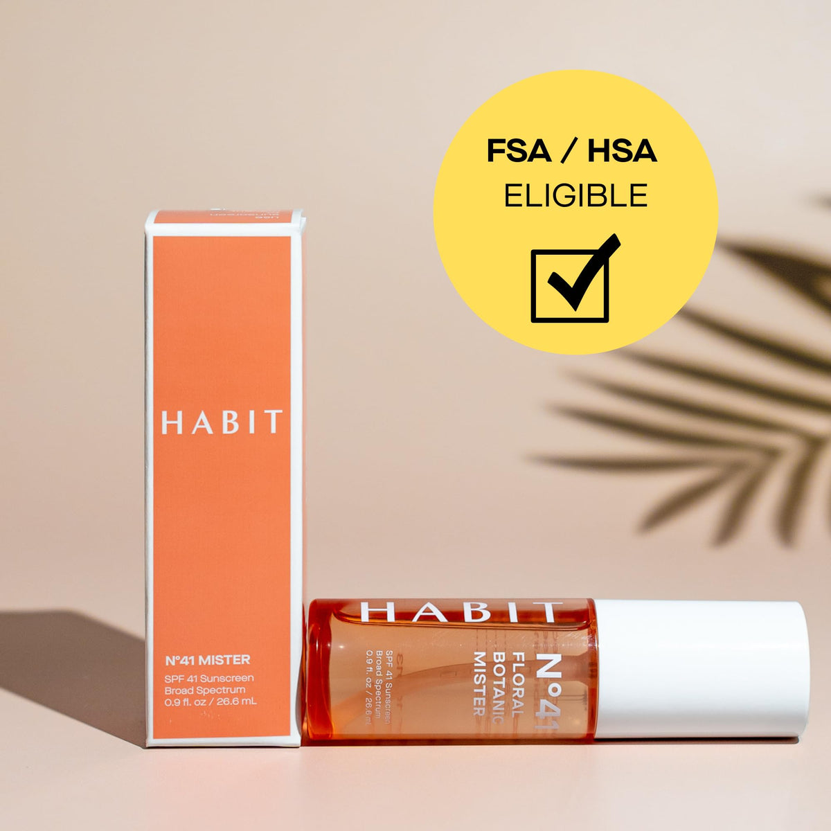 HABIT N°41 in hand demonstrating 0.9 oz travel size convenience