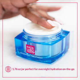 Hada Labo Tokyo close-up of collagen and peptides for improved elasticity